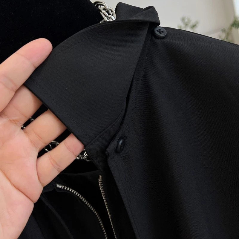 Autumn Baggy Trenches Women Cropped Leisure BF Coats Fashion Streetwear Allmatch Office Ladies ner Zipup Outerwear 251021