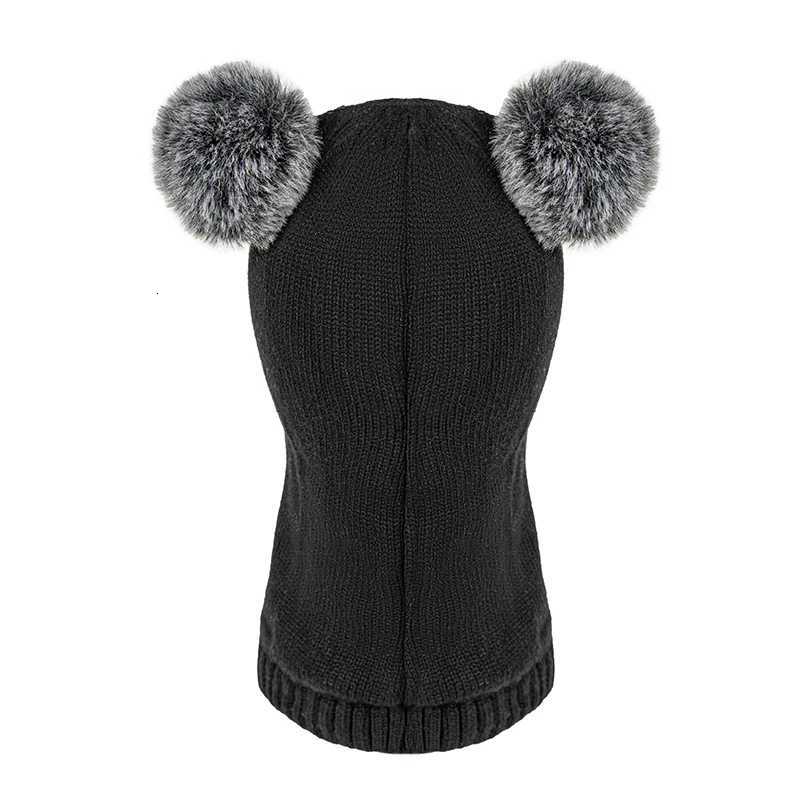 Childrens hats for 38 years old velvet earprotecting scarves for boys in autumn and winter onepiece hatsL251024