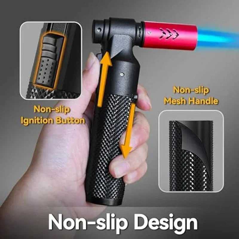 Metal Hightemperature High Firepower Inflatable Lighter Windproof Jet Flame Portable Torch Outdoor Camping Barbecue Lighter D251024
