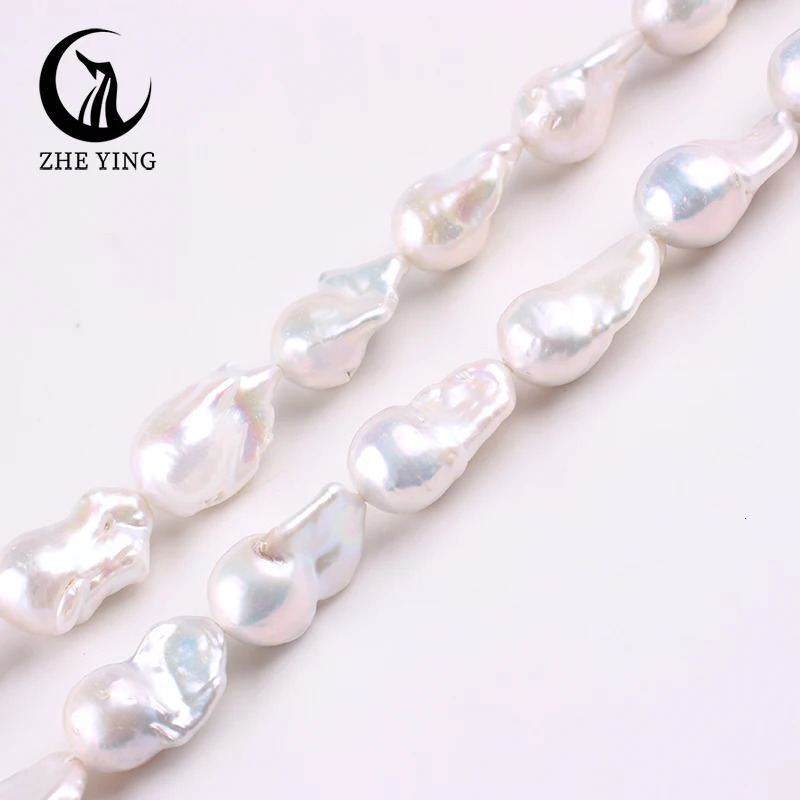 Zhe Ying 5A Baroque Freshwater Pearl 100 Real Irregular White Mother of Pearl Beads for Jewelry Making DIY Bracelet Accessories 251016