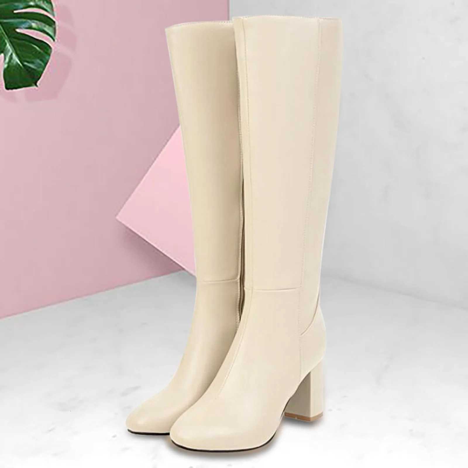 Autumn And Winter WomenS High Boots Fashion Soft Leather Back Zipper Long Boots Ladies Comfortable Knee High Boots Botas Mujer W251024