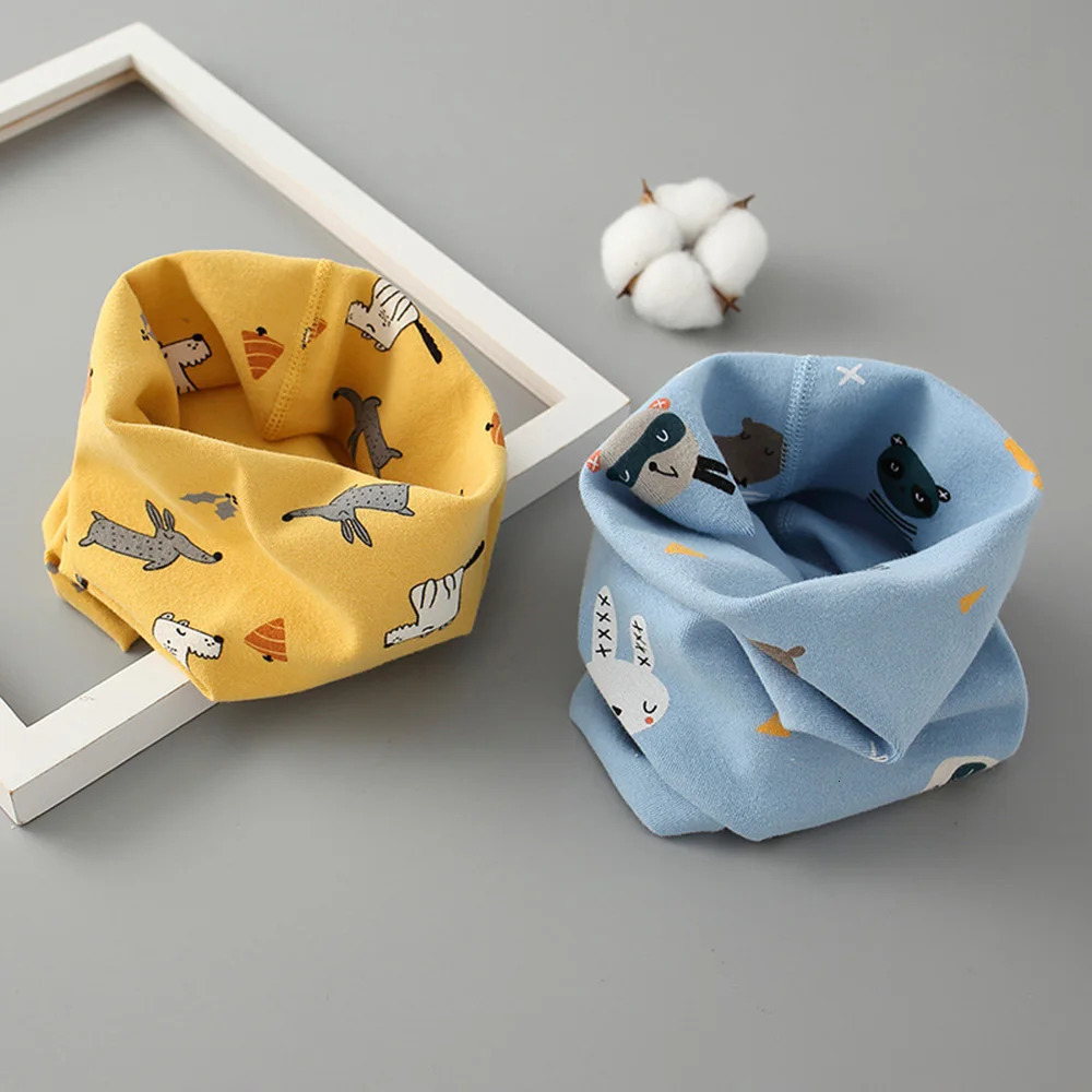 Winter Plush Children Neck Snood Ring Cotton Neckerchief Collar Baby Neck Scarf Muffler Girls Boys Autumn Winter Warm Breathable 251020