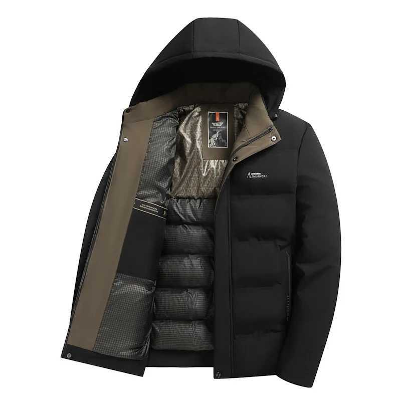 2024 new arrival winter hooded jacket silllike cotton jackets menmens fashion thicken warm parkas winter coat male MY011 Z251024