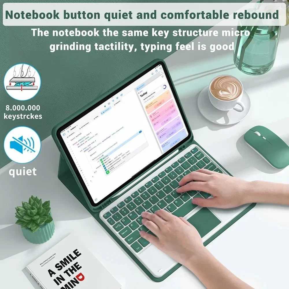 Tablets keyboard Case For iPad 11th A16 2025 Case 102 7th 8th Cover For iPad Air 11 2025 Pro 11 10th Air 54 Air 13 2024 FundaXJ251024