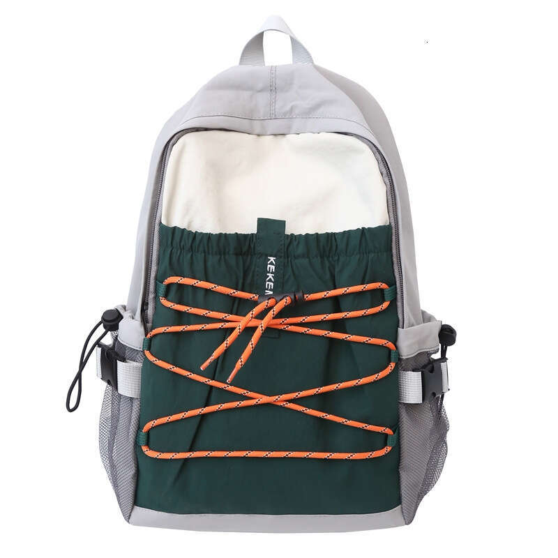 Simple Color Block Fashionable Travel Hiking Small Backpack High Value Middle And High Student School Bag High Quality