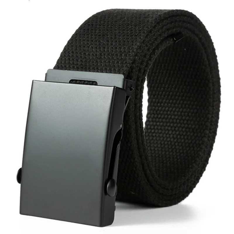 New Men Belt New Fashion Unisex Waist Belt Jeans Male Casual Luxury Canvas 38cm Webbing Waistband Ceinture Femme W251024