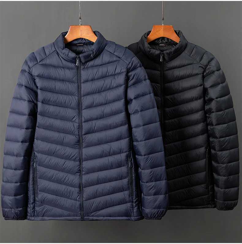 New in Mens Oversize Jacket Autumn Stand Collar Winter Cotton Padded Parka Male Coat Warm Padding Outerwear Korean Style S54 Z251024