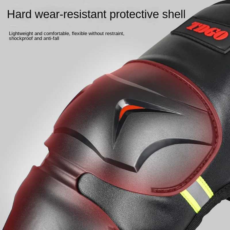 Winter Motorcycle Warm Kneepad Motorbike Riding Knee Pads Windproof Waterproof Winter Outdoor Knee Protective Guard PU LeatherW251024
