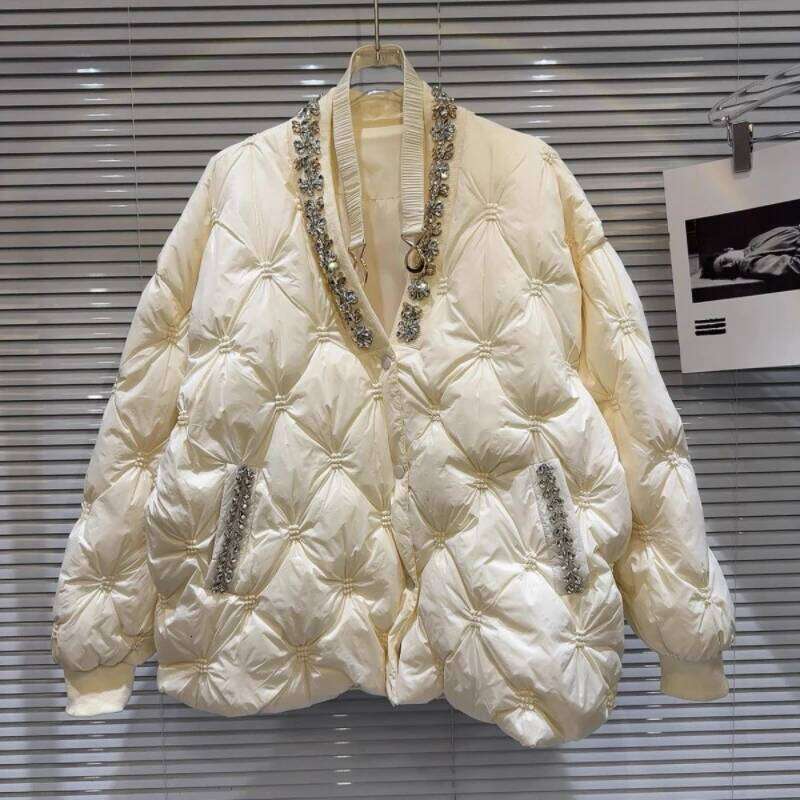 Autumn Winter Cotton Jacket Women 2025 New Fashion Loose Casual Cotton-Padded Coat Waistband Pure Colour Outerwear Female