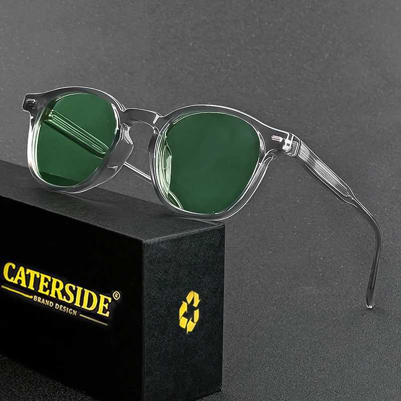 Caterside Polarized Round Sunglasses Men TR Frame Core Insert Leg Sun Glasses Women Set Retro Driving Fishing Punk Eyewear UV400T251024