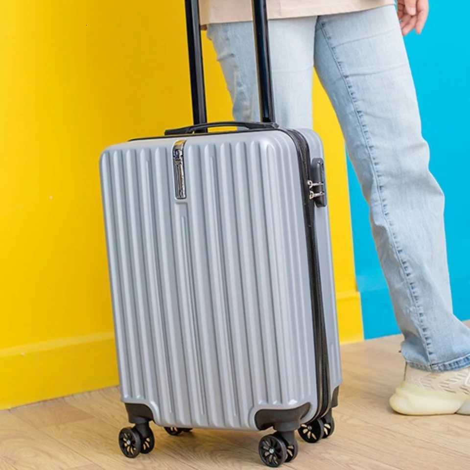 New Trolley Suitcase with Hook Universal Wheel Zipper Closed Telescopic Pull Rod Unisex Large Capacity Hard Shell Password LockW251024