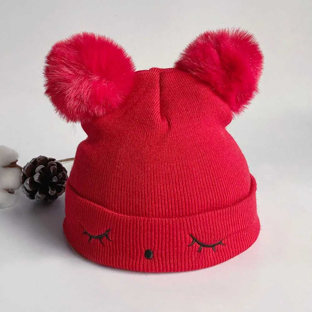 Childrens Cap Baby Hat Toddler Knitted Crochet Beanie Caps Boys Girls Cute Winter Warm Hats For Kids 03 YearsL251024