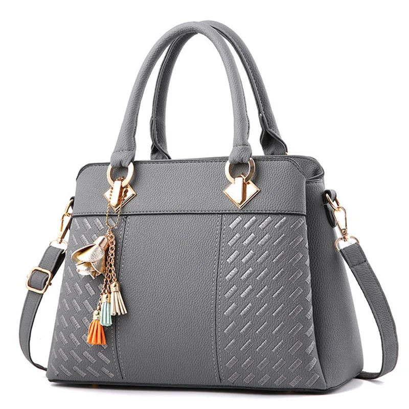 Fashion Women Handbags Tassel PU Leather Bag Tophandle Embroidery Crossbody Bag Shoulder Bag Lady Simple Style Hand Bags 251023