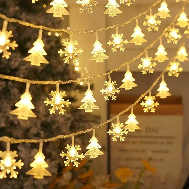 1510meters 2025 Christmas String Lights Star Snowflake LED Light String Xmas Party Supplies Home Decoration C251024