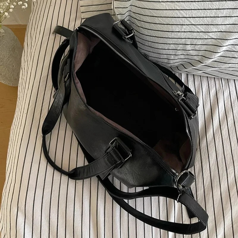 Fashion Tote Bag Leather Women Bag Simplicity Handbag Solid Vintage Shoulder Messenger Bag for Ladies 251023