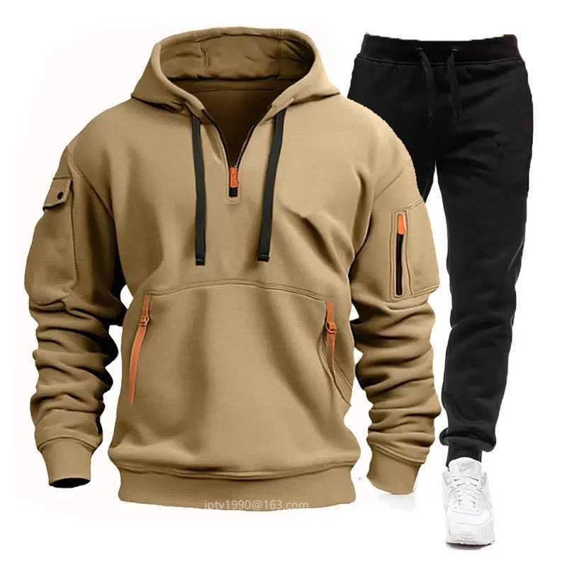 Autumn Winter Trending Tracksuits Men Zipper Hoodie Pant 2 Piece Set Sports Wear Jogging Suits Women sports suitT251024