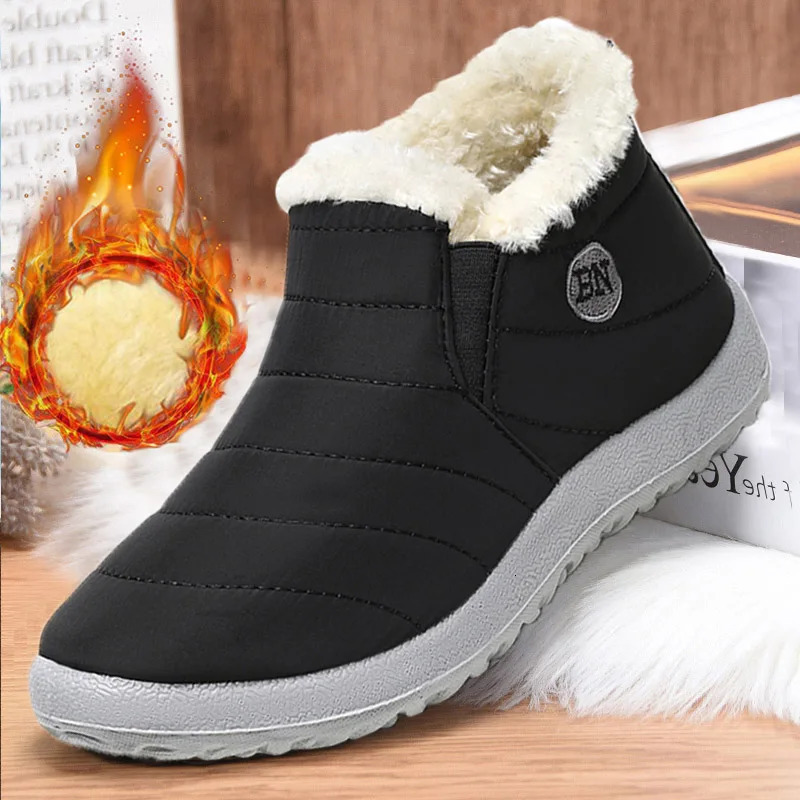 Men Boots Snow Outdoor Mens Shoes Plus Size Mens Winter Boots Plush Shoes Men Waterproof Mens Boots Male Footwear Work Shoes251020
