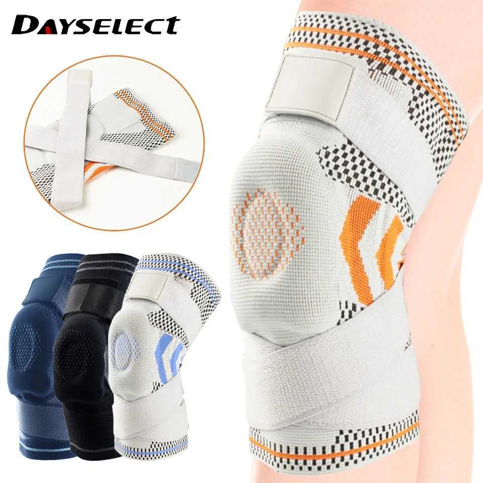 1Pcs Professional Knee Brace Compression Knee Sleeve with Patella Gel PadSide Stabilizers Knee Support Bandage for Pain ReliefW251024