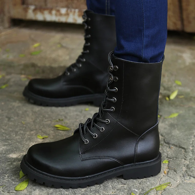 Men Tactical Boots Climbing Shoes Motorcycle Outdoor Size Boot Male Ankle Breathable Waterproof Plus Casual Hiking Shoes 251021