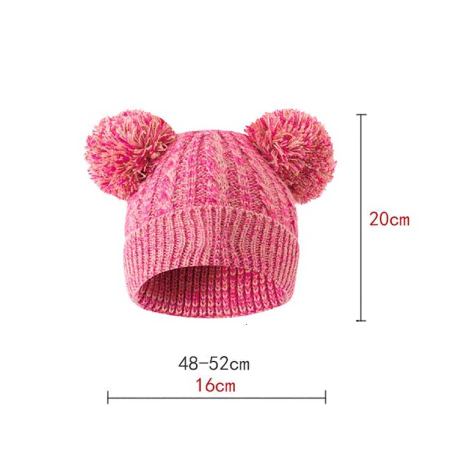 3pc312Y childrens cap scarf gloves autumn and winter threepiece set warm and fluffy scarf mixedcolor capL251024