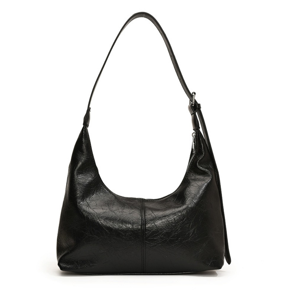 Chic Contemporary Hipsack by Ladies' Trendsetters Shimmering Silver Crossbody Pouch