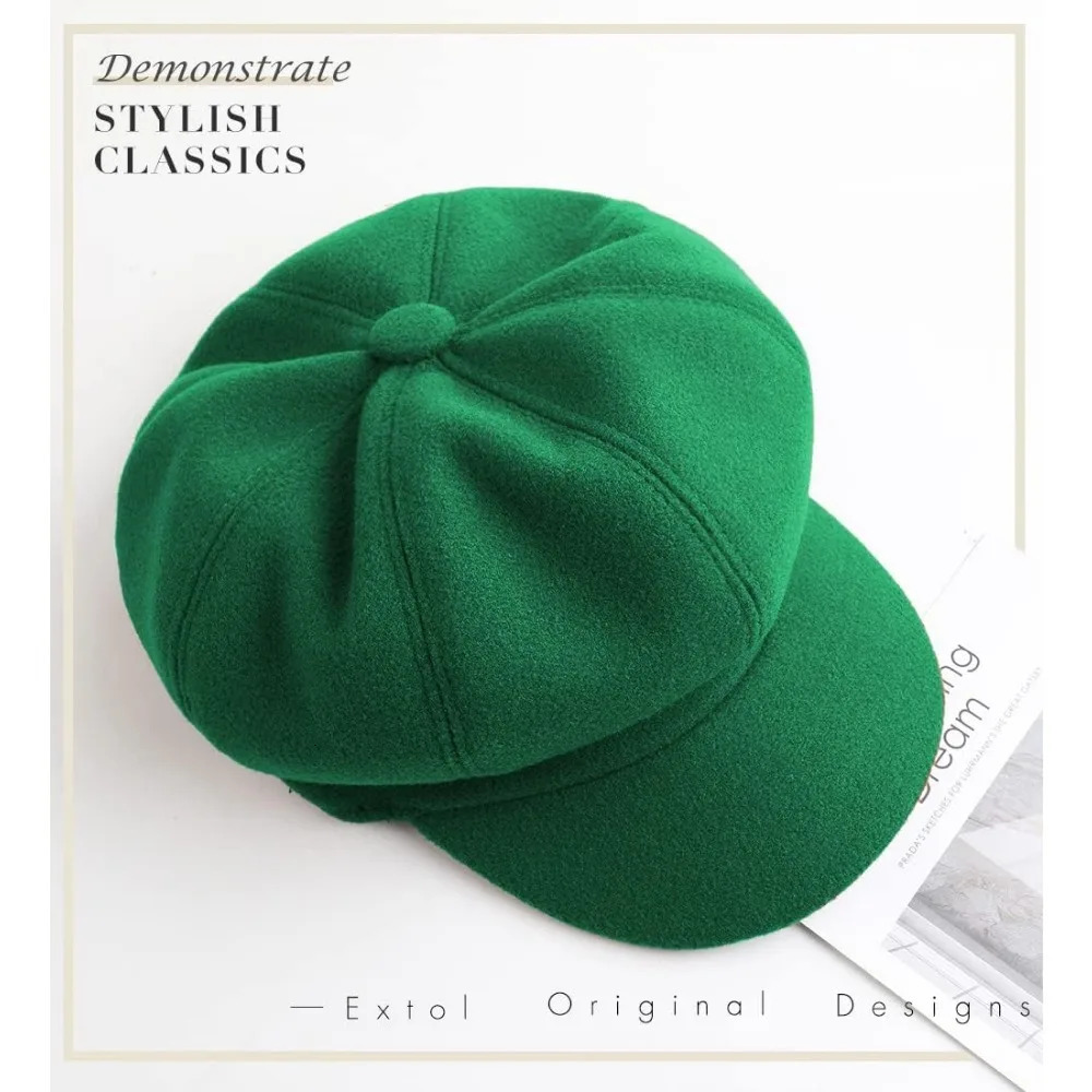 Women Beret sboy Hat French Wool Cap Classic Autumn Spring Winter 251021