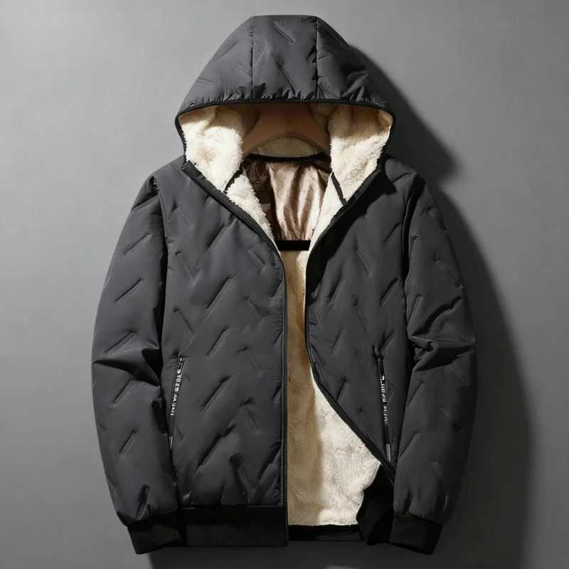 2025 Autumn and Winter Mens New Hooded Jacket Warm Highquality Comfortable SimpleFashionableCasual Cotton Jacket for Men Z251024
