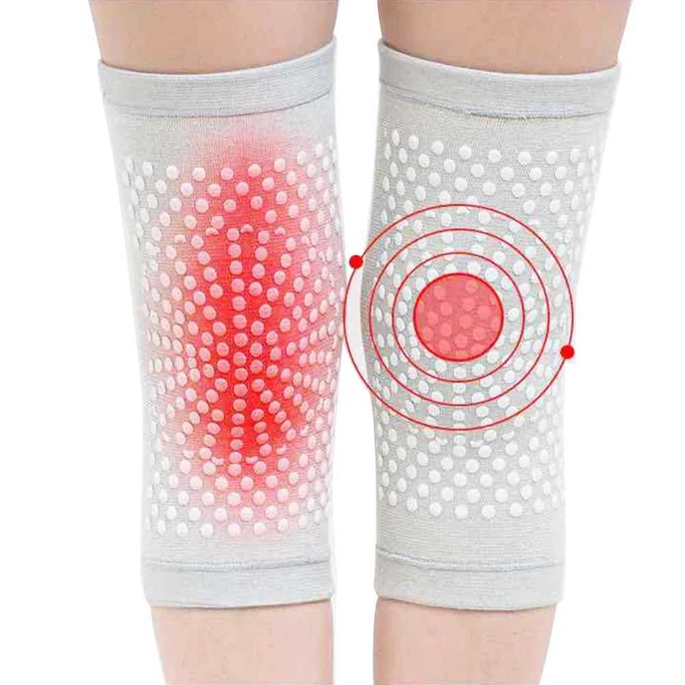 2PCS New Self Heating Knee Braces Sleeve Tourmaline Knee Support Far Infrared Keep Warm Knee PadsW251024