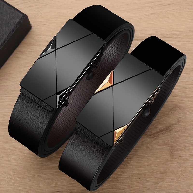 Mens Business Belt Toothless Automatic Buckle Fashion Belt Luxury Jeans Belt High Quality Belt W251024