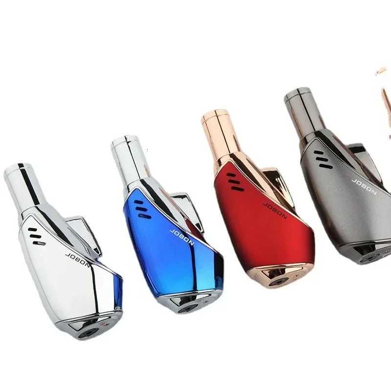 JOBON Metal Butane Gas Lighter Outdoor Windproof Blue Flame Torch Turbo Jet Cigar BBQ Jewelry Baking Welding Home Tools D251024 - view 6