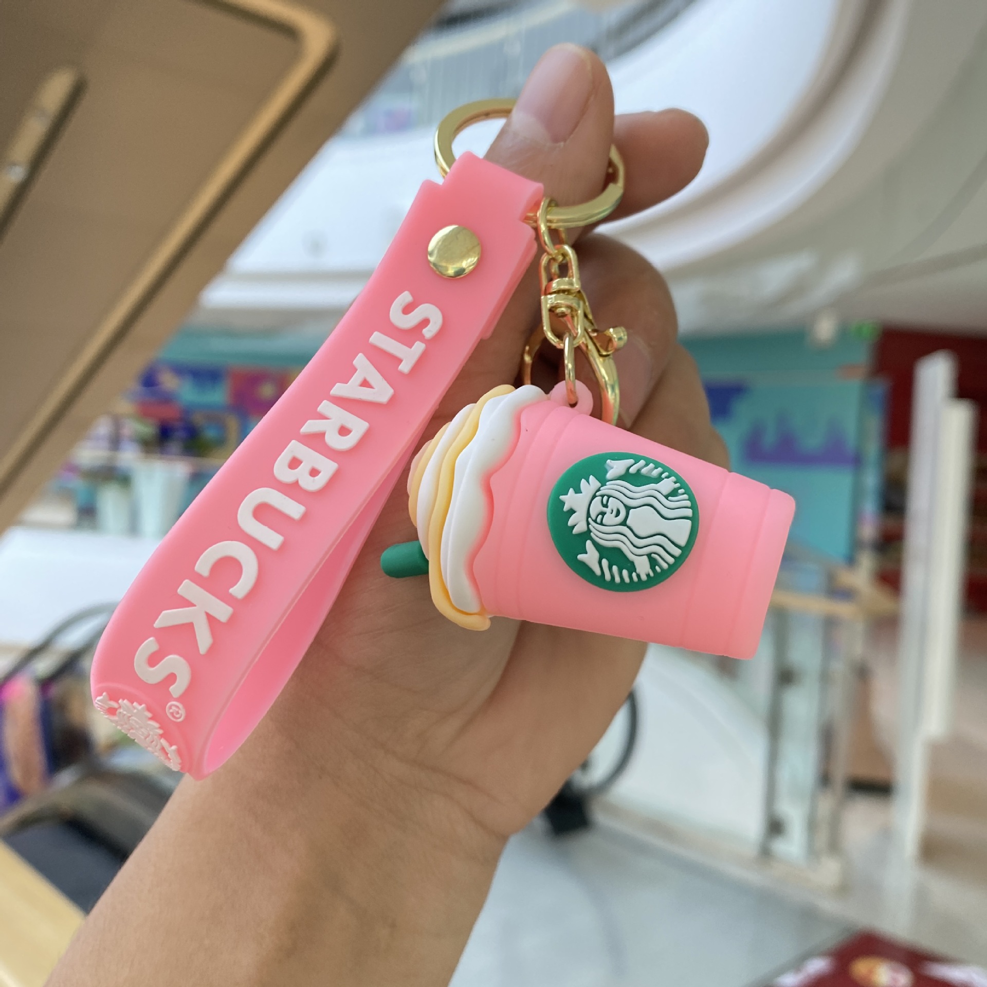 New Starbucks Keychain Milk Tea Cup Plush Charm Car & Bag Accessory Claw Machine Small Gift for party