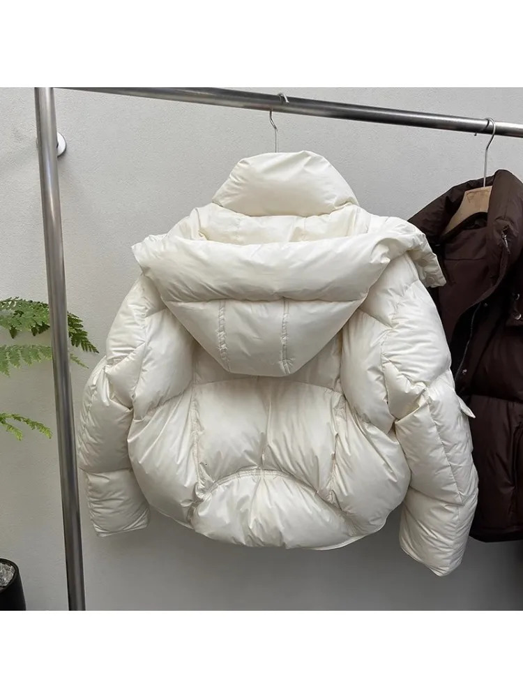 Oversize Cotton Jaet Womens Loose Bread Sle ort Coat Small Sense Friend Matching Thiened Polyester Filling 251013