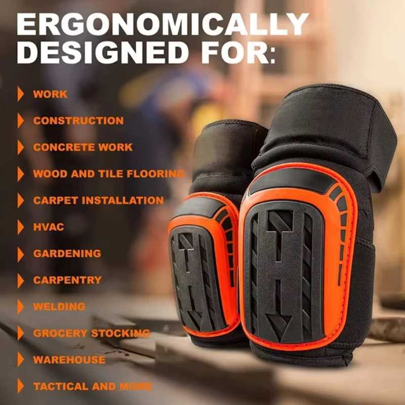 with comfortable gel pads Knee pads adjustable bindings for work horticultural professional heavy duty EVA foam knee padsW251024