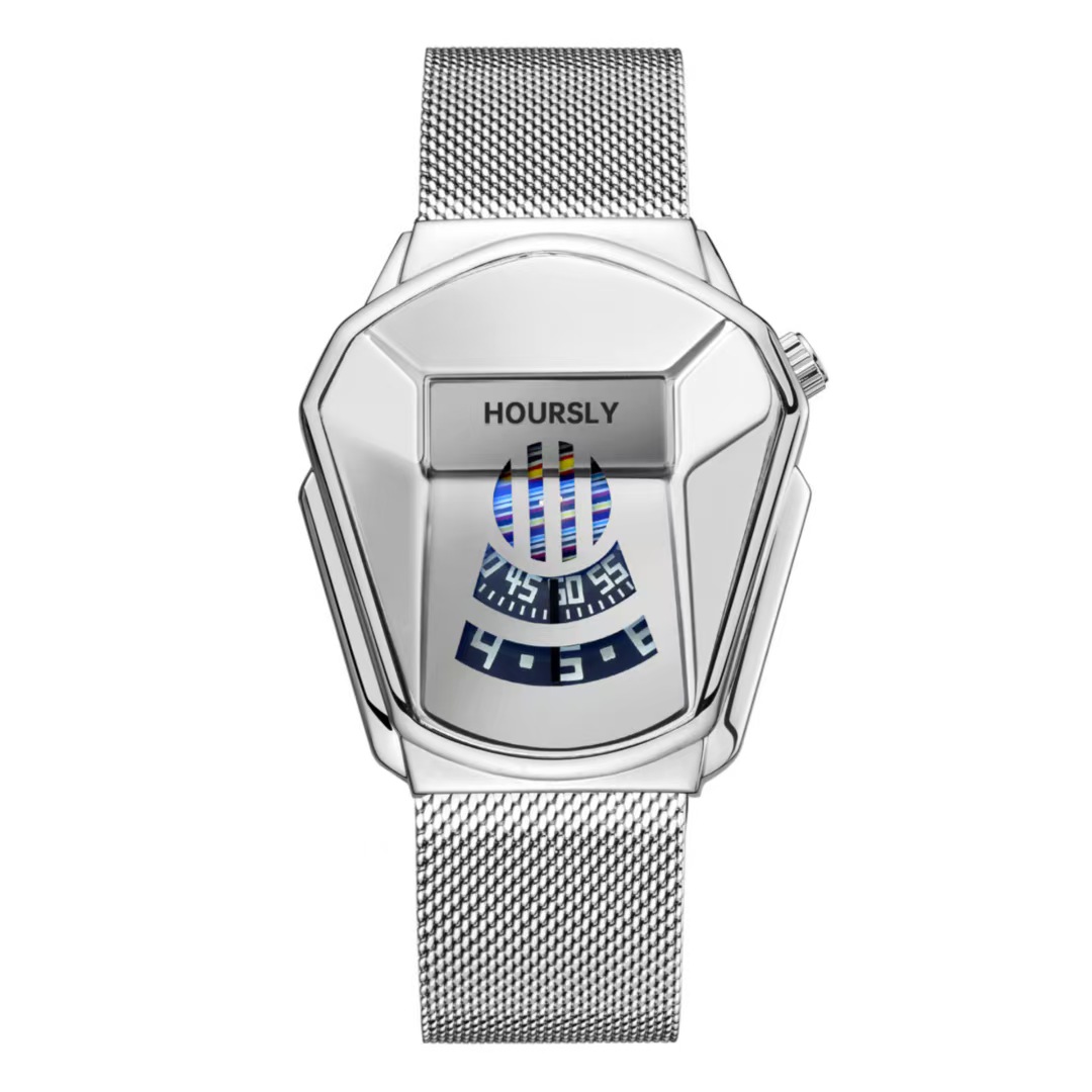 Stylish Mens Alloy Timepiece: Waterproof Quartz Designer Wristwatch