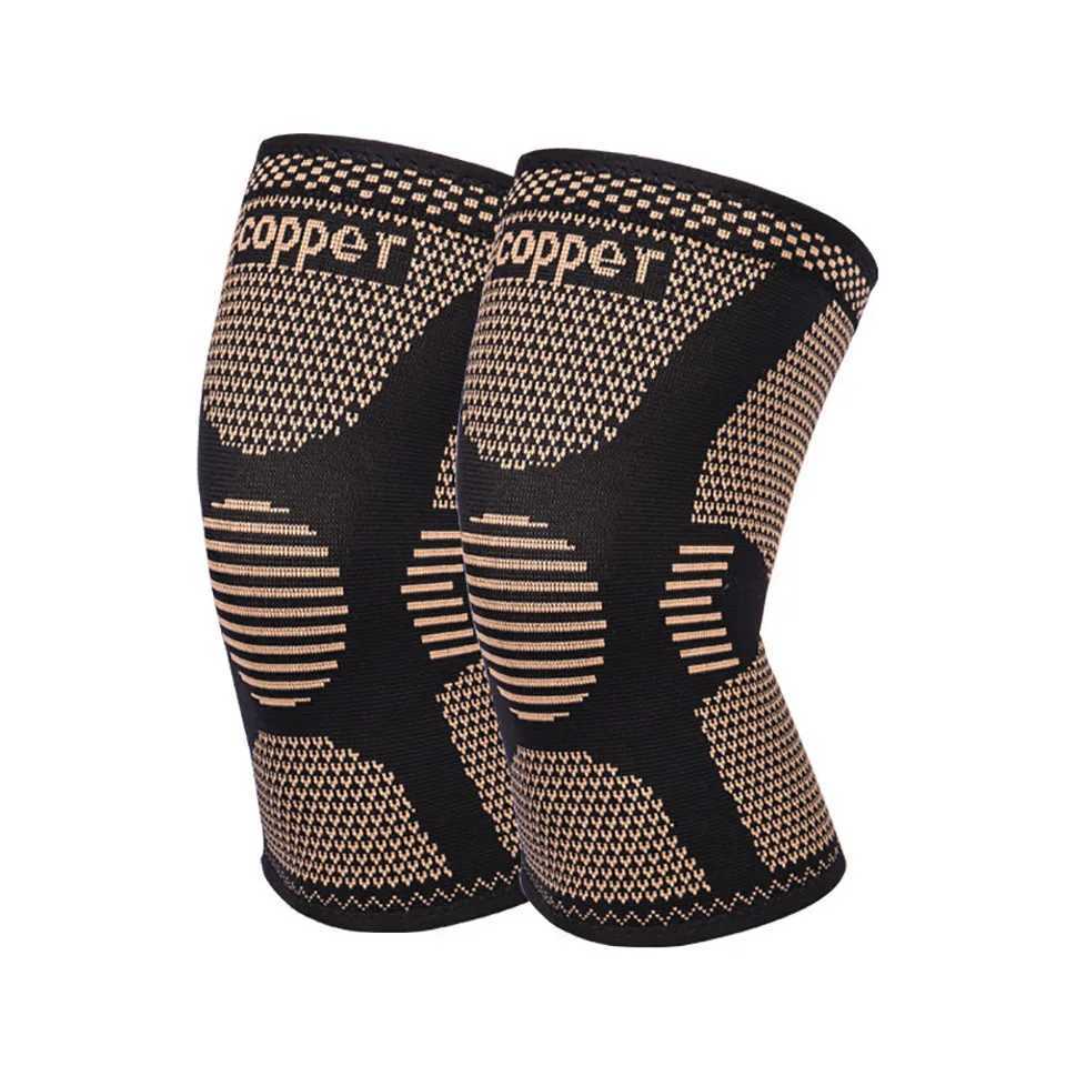 1Pcs Band Copper Nylon Knee Brace for Arthritis Pain and Support Knee Sleeve Compression for Sports Workout Arthritis ReliefW251024