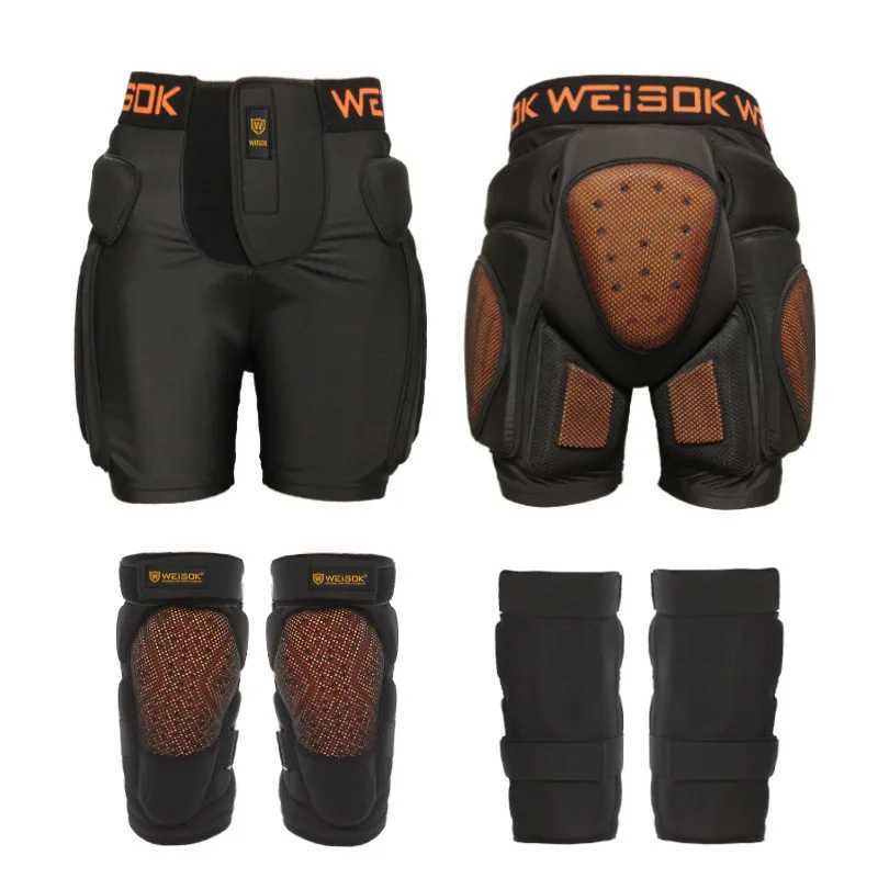 Ski Protective Gear Builtin Hip Knee Protection Set Single Board Double Board Anti Fall Butt Pad Adult Men Women EquipmentW251024