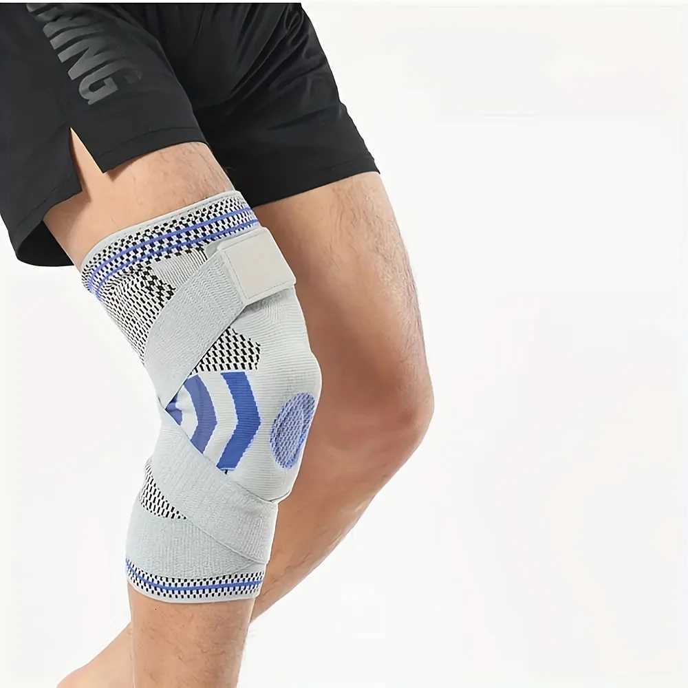 Professional Knee Sleeve 1 Pack Knee Brace with Adjustable Straps Patella Gel Pads Side StabilizersW251024