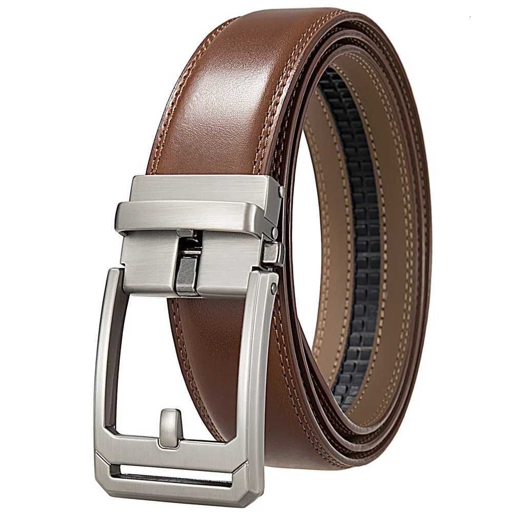 35cm Top Quality Genuine Leather Mens Automatic Buckle Belt Fashion Luxury Designer Male Belt Black White Mens Belts Casual W251024