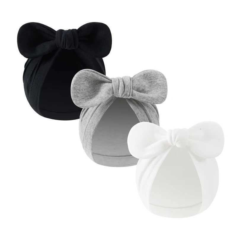 3Pcs Baby Beanie Hats Cotton Bunny Ears Newborn Turban Hat for Girls Boys Infant Bonnet Toddler Cap Newborn Gift 018ML251024