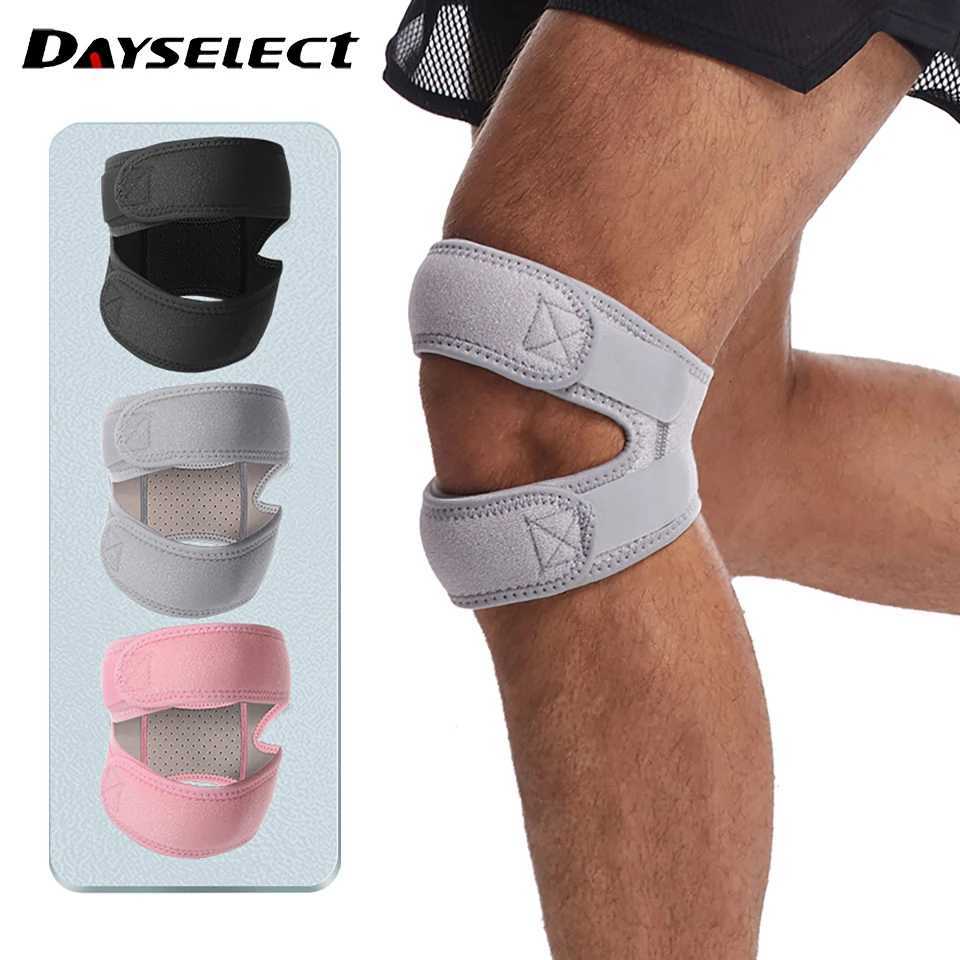 1PCS Adjustable Sports Kneepad Double Patellar Knee Patella Tendon Support Strap Brace Pad ProtectorOpen Knee Wrap Strap BandW251024