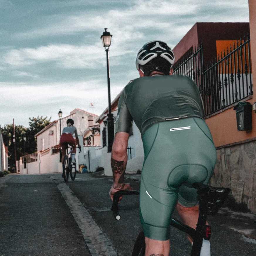 Phtxolue Cycling Jersey Set Men AntiLoss Zipper Women Cycling Set Clothing Pro Bike Clothes AntiUV MTB Bicycle Wear Suit KitT251024