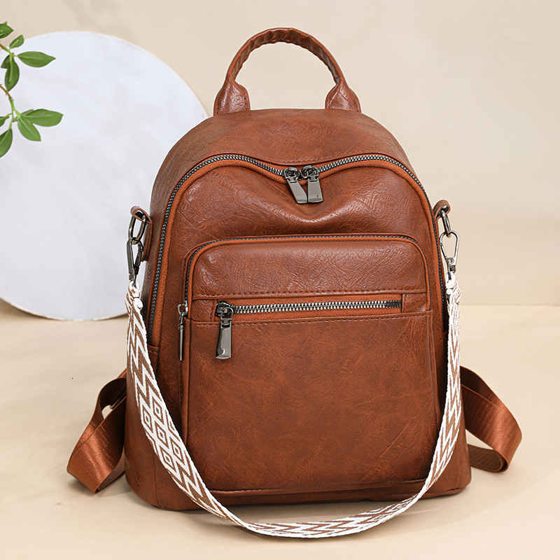 Luxury Backpack for Women, Retro, High Quality, Popular, Classic, Old Flower, European and American Retro, Western Style, Large Capacity Backpack