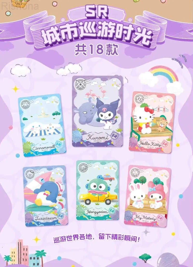 Sanrio Genuine Card Family Coolomi Life Diary HelloKitTY Series Pink Cute Anime Collection Cards Toys Gifts H251202