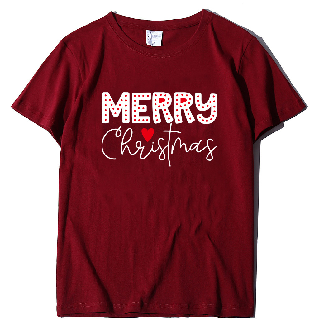 Customizable Multi-color Christmas Inspired T-Shirt Perfect Everyday Casual Outfit Choice