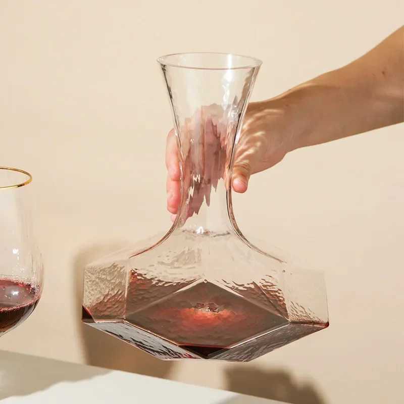 Irregar Wine Decanter Creativity 1450ml Decanter Dispenser Crystal Wine Aerator Mirror Jug Gift Bar Decor Art ware Y251024