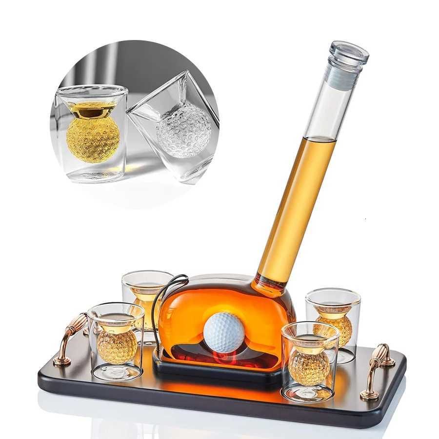 Funny Golf Whiskey Decanter Set with 4 Golf Ball Shot es High Borosilicate es Unique Gift Decanter for Wine Barware Y251024