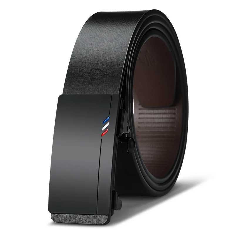 Mens Leather Belts Fashion Automatic Buckle Cowskin Male Belts Luxury Designer Black belt 105160cm Plus Size Jeans Belt C251024