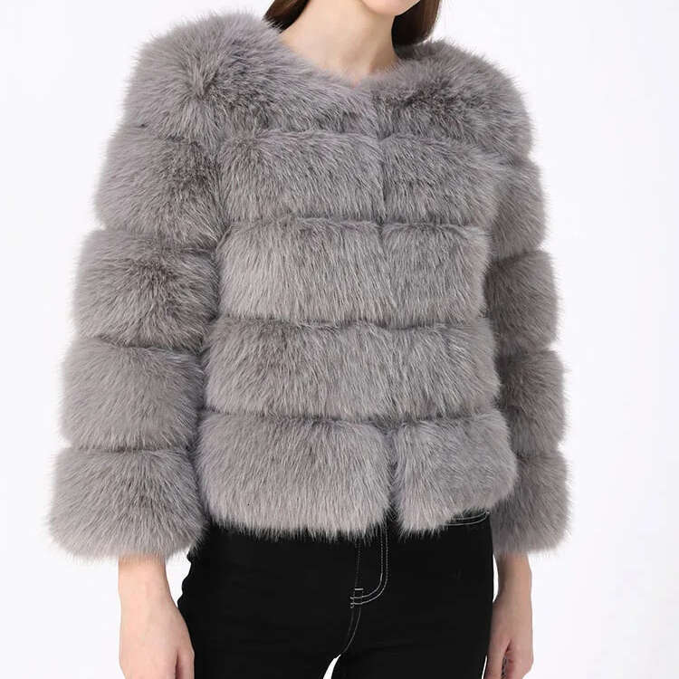 ZADORIN S-6Xl Mink Winter Black White Coat Elegant Fluffy Faux Jacket Top Short Fur Coats Woman Clothing fur coat