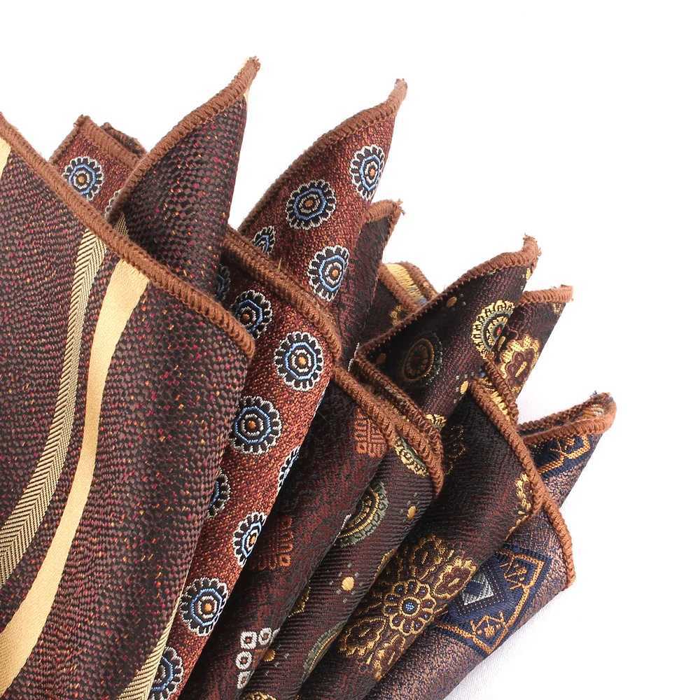 NEW Mens Pocket Square ral Chest Towel For Men Wen Woven Hanky Gentlemen Hankies Mens Suit Handkerchief Pocket Towel Y251024