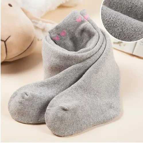Autumnwinter wool circle pantyhose girl pants warm pantalon baby love jacquard socks Girls leggings Cotton PP pants for kidsT251024